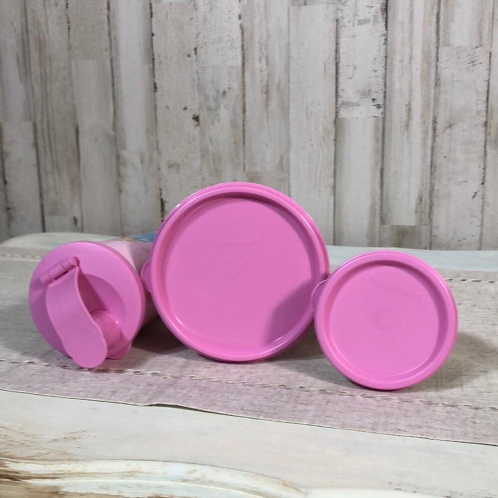 NWOT Tupperware Disney Princess Storage and Beverage Set Pink - Picture 5 of 9